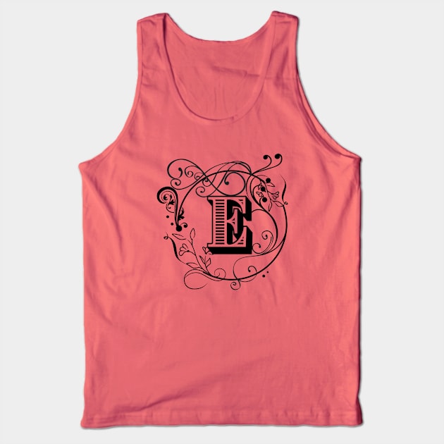 Letter E Tank Top by TheSoldierOfFortune